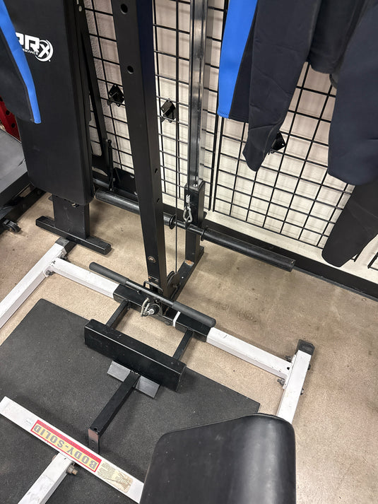 Used Body Solid PowerLine Half Rack, Cable System + More( Read Description )