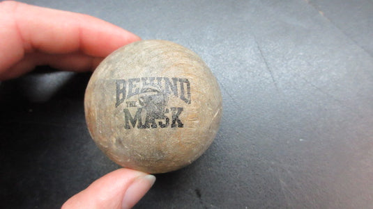 Used Behind The Mask Street Hockey Ball