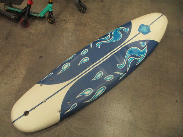 Load image into Gallery viewer, Used 6ft Foam Surfboard w/ Fins &amp; Leash
