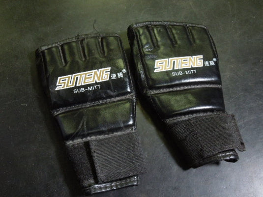 Used SUTENG Sub-Mitt MMA Muy Thai Fingerless Training Gloves