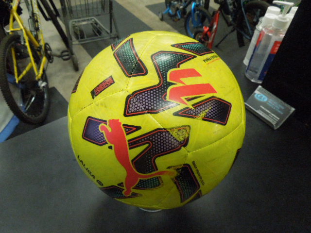Load image into Gallery viewer, Used Puma Futbol EA Sports La Liga Soccer Ball Size 4
