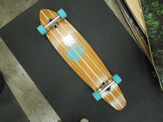Used Dragon Complete Wood 44" Longboard with Natural Grip and Hellion2 Wheels