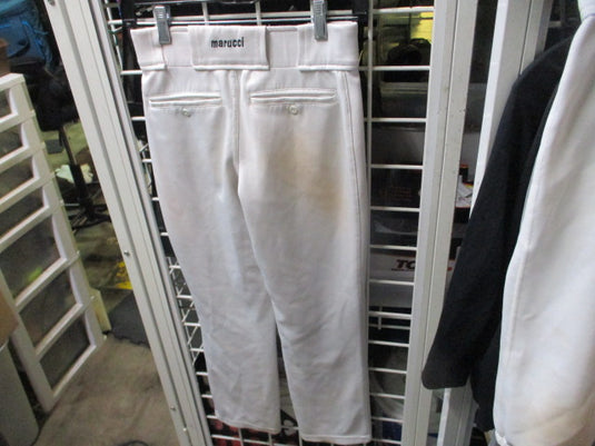 Used Marucci White Open Bottom Baseball Pants Size Youth Large