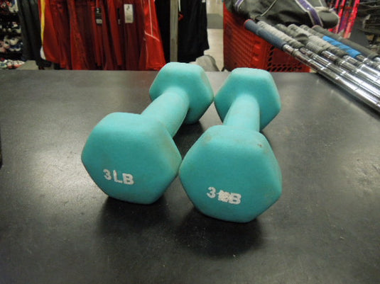 Used Pair of 3 lb Neoprene Dumbbells