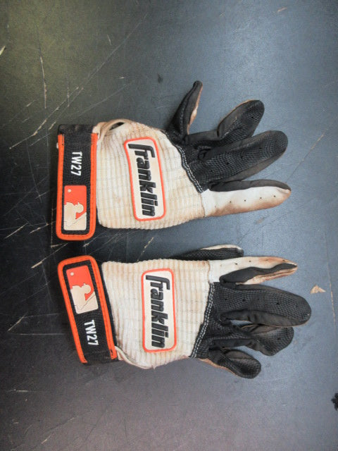 Load image into Gallery viewer, Used Franklin Batting Gloves - Size Adult Medium - TW27

