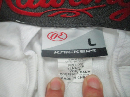 Used Rawlings Knickers Bottom Youth Large Baseball Pant