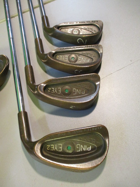 Load image into Gallery viewer, Used Ping EYE 2 Green Dot RH Beryllium IRON SET 2-PW-SW Matching Serial
