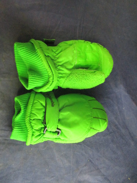 Used Columbia Snow Mittens Toddler Size 0/Small - worn thumbs