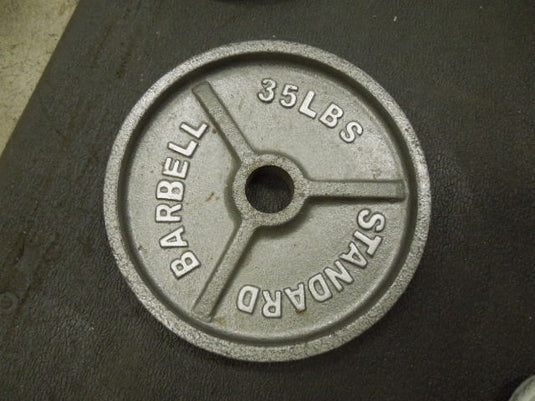 Used 35 lb Olympic Cast Iron Plate