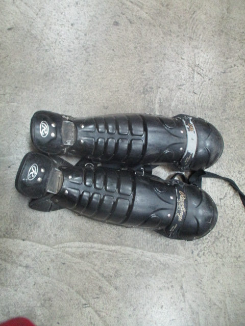 Load image into Gallery viewer, Used Rawlings 16DCW Youth 12-16 Catchers Shin Guards (Has Wear)
