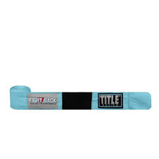 Load image into Gallery viewer, New Title Fight Back Semi-Elastic 180&quot; Hand Wraps - Light Blue

