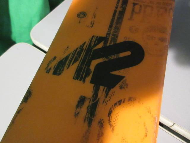 Load image into Gallery viewer, Used K2 Juvy All-Terrain Rocker Size 139CM Skis W/ Marker Bindings
