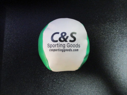 New C&S Sporting Goods Green/White Foot Bag Hacky Sack Kick ball