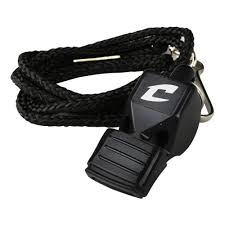New Champro Officials' Whistle W/ Lanyard & Mouth Cushion