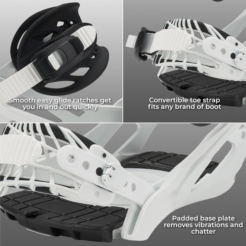 Load image into Gallery viewer, New 5th Element Covert Snowboard Bindings Size Large/XL (11-14)
