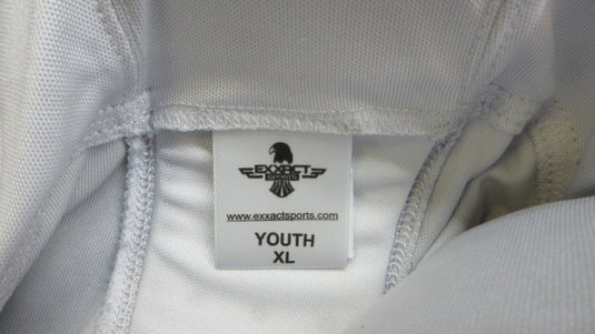 Used Exxact Sports Practice Football Pants Integrated Pads Youth XL - White