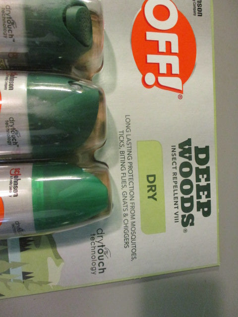 New Off! Deep Woods Insect Repellent 3 Pack