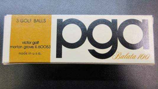Vintage PGA Balata 100 Golf Balls Set Of 3