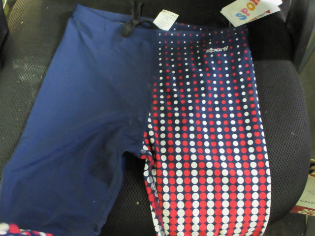 Load image into Gallery viewer, New Sporti Size 30 Swimming Jammers Red White Blue
