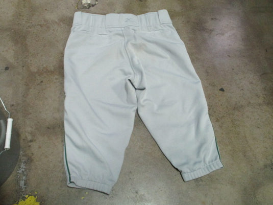 Used Mizuno Performance Knicker Pants Grey with Green Piping Size Medium