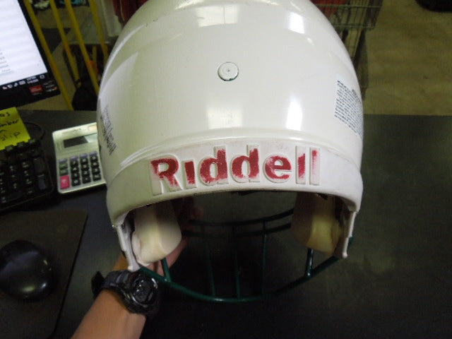 Load image into Gallery viewer, Used Riddell Speed White Youth Large Football Helmet (Initial Season 2016)
