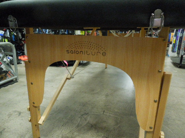 Load image into Gallery viewer, Used Saloniture Portable Massage Table with Headrest and Armrest Attachments

