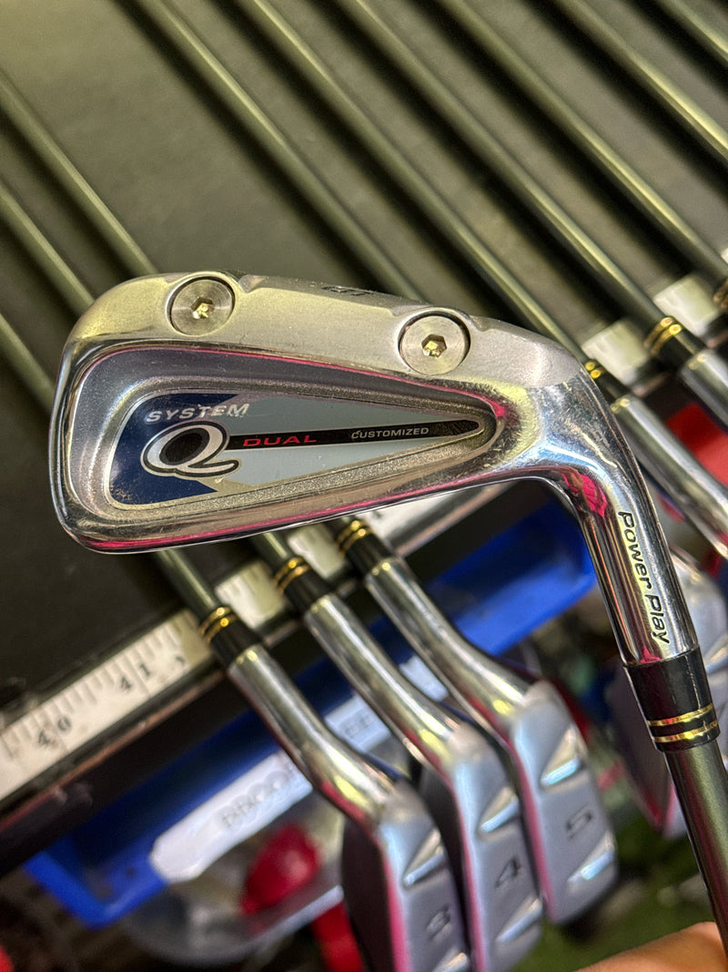 Load image into Gallery viewer, Used Custom Q System Mens Dual Power Play 12 pc Right Hand Golf Club Set
