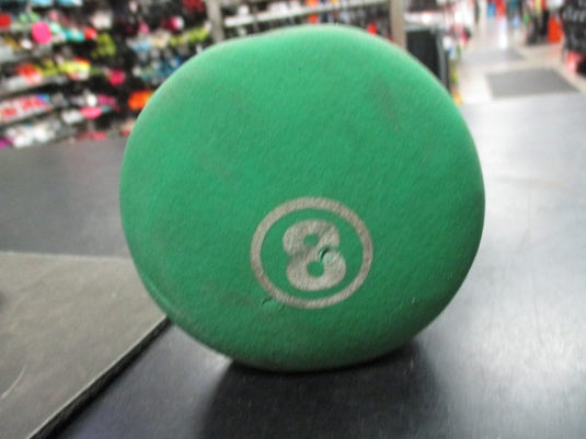 Used 8 LB Green Neoprene Dumbbell