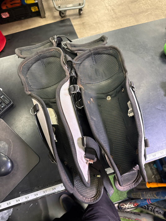 Used Easton Catchers Shin Guards - Size Youth 12.75"