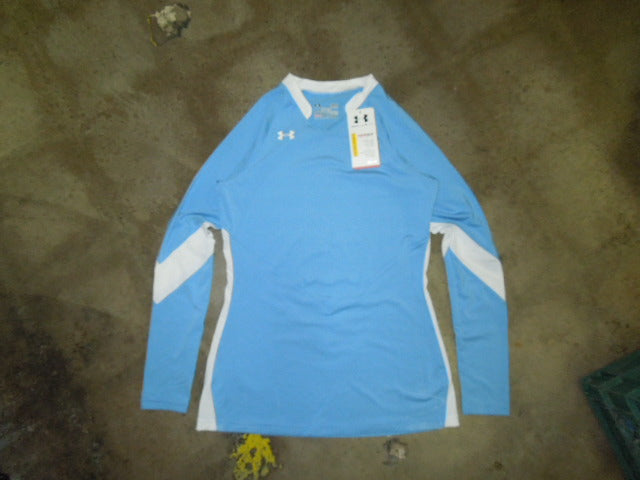 Load image into Gallery viewer, Under Armour Dig Longsleeve Womens Volleyball Jersey HeatGear Fitted Size SM
