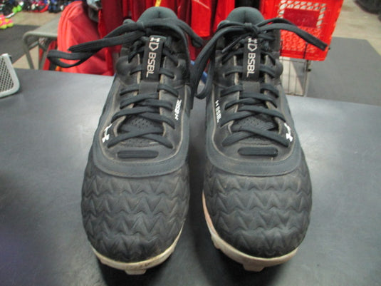 Used Under Armour BSBL Black Cleats Size 4