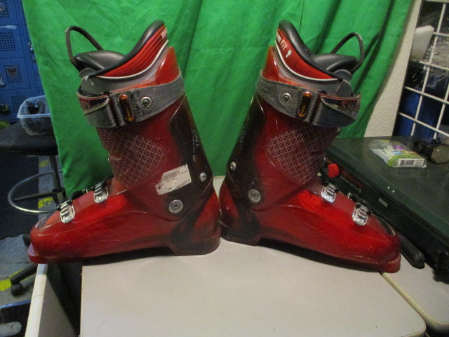 Load image into Gallery viewer, Used Salomon Falcon 10 Red Downhill Ski  Boots Size 10.5
