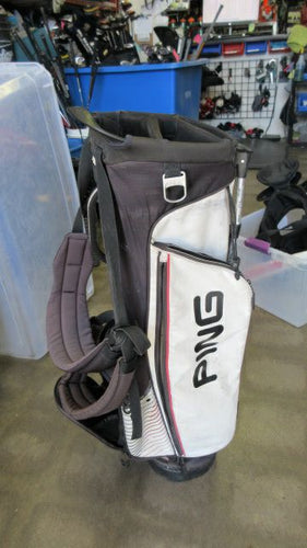 Used Ping E2 Enhanced Ergonomics Golf Stand Bag w/ Carry Strap - wear