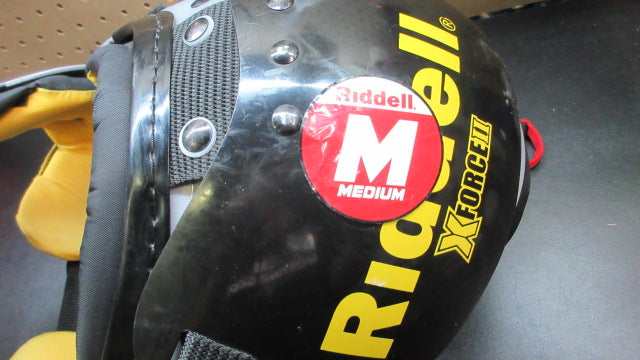 Load image into Gallery viewer, Used Riddell X Force 2 Shoulder Pads Size Youth Medium - Grey
