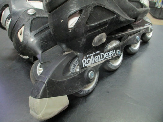 Used Roller Derby V500 Tech Adjustable Inline Skates Size 6-9