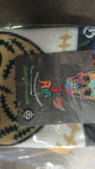 James Arthur Green Skull Long Socks - Size Large 9-12