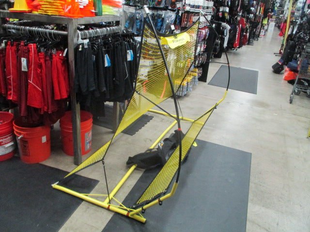 Load image into Gallery viewer, PodiuMax Upgraded Portable Soccer Trainer 2 in 1 Soccer Rebounder Net
