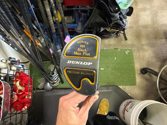 Used Dunlop Black Max Plus 560 Series Right Hand Mallet Putter 32.5