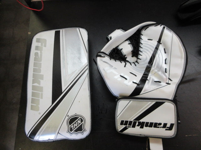 Load image into Gallery viewer, Used Franklin Street Hockey Goalie Gloves Set - Youth
