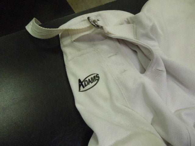 Load image into Gallery viewer, Used Adams 7 Pad Integrated Football Pants in White Size Youth Medium
