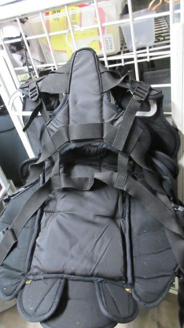 Used Heaton Helite-Z Goalie Hockey Chest Protector Size Adult straps wear