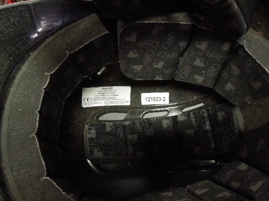 Used Rawlings R16 Black Batting Helmet w/ Jaw Guard Size 6 3/8 - 7 1/8