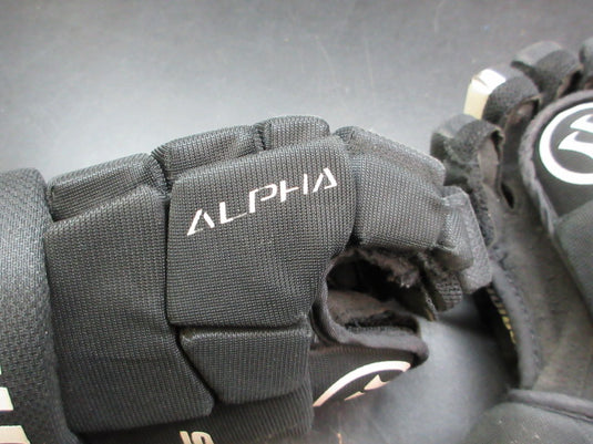 Used Warrior Alpha DX5 Hockey Gloves - Size JR 10"