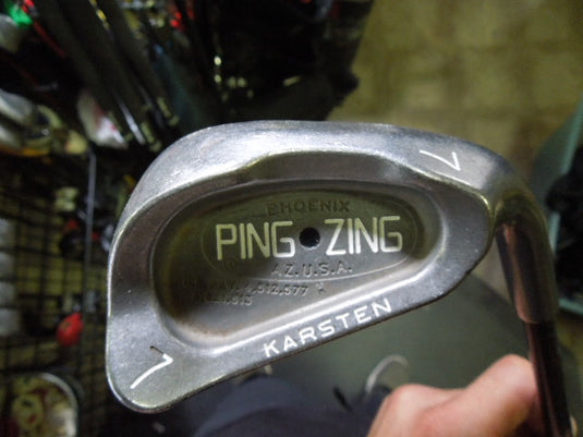 Used PING Zing Black Dot Karsten 8pc Right Hand Iron Set Matching Serials