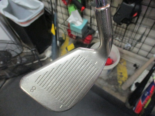 Used Ping ISI Nickel RH 8 Iron White Dot