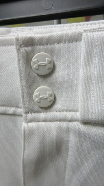 Load image into Gallery viewer, Used Under Armour White Open Bottom Pants Youth Size XS
