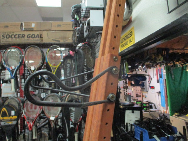 Load image into Gallery viewer, Used Wood 2 Bicycle Bike Storage Stand
