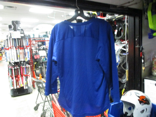 Load image into Gallery viewer, Used Alleson JMC Blue Hockey Jersey Size Youth XL
