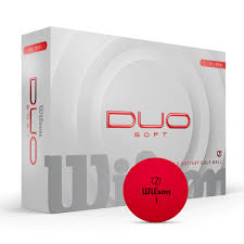 New Wilson Golf DUO Soft 2.5 Golf Balls - Red- 12 Pack