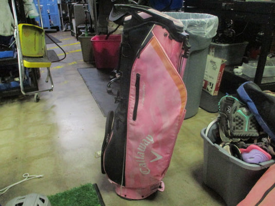 Used Callaway Fairway C Pink Camo Golf Stand Bag